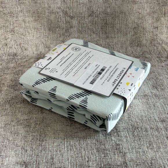 Honest Baby Organic Cotton Changing Pad Cover Pattern Play Sage - Picture 5 of 5